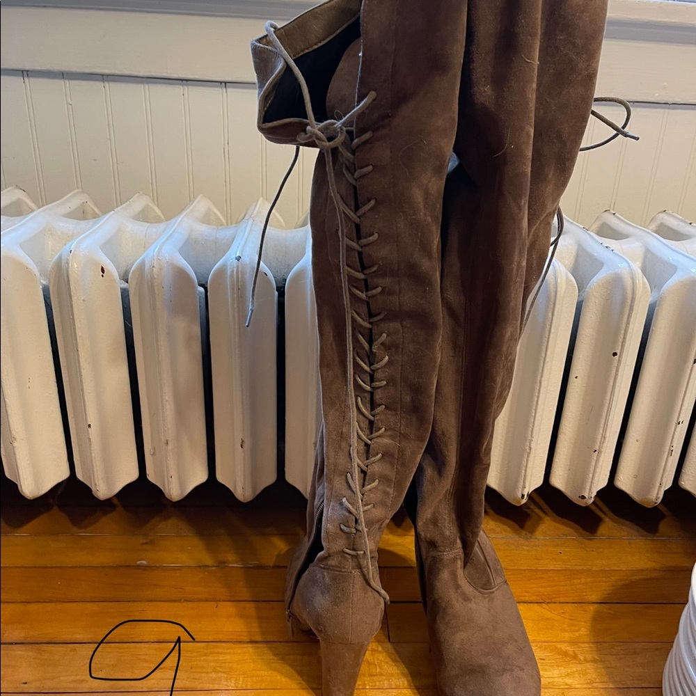 Thigh-High Boots, Size 9, worn once, $10 firm